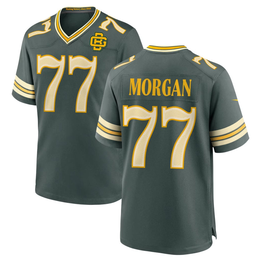 GB.Packers #77 Jordan Morgan Player Green 2026 Rivalries Collection Home Game Ndoa Stitched Jerseys