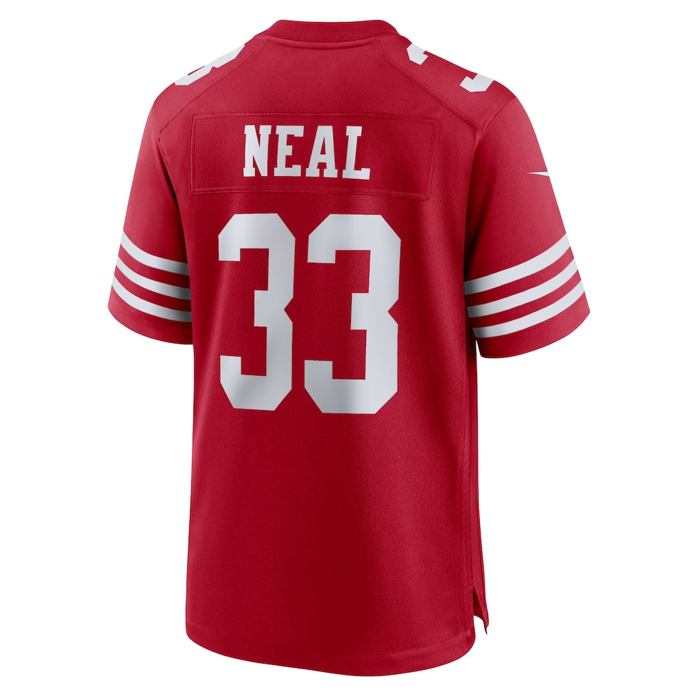 Ndoa SF.49ers #33 Siran Neal Scarlet Team Game Jersey