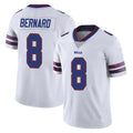 B.Bills #8 Terrel Bernard Player White Vapor Untouchable Limited Ndoa Stitched Jerseys