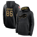 B.Bills #86 Dalton Kincaid Player Black Salute to Service Hoodies Hame Ndoa Stitched Jerseys