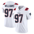 NE.Patriots #97 Milton Williams Player White Vapor Untouchable Home Game Ndoa Stitched Jerseys
