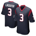 H.Texans #3 Kamari Lassiter Player Navy Home Game Ndoa Stitched Jerseys