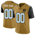 Custom J.Jaguars Gold Vapor Limited Home Game Any Name & Numbers Ndoa Stitched Jerseys
