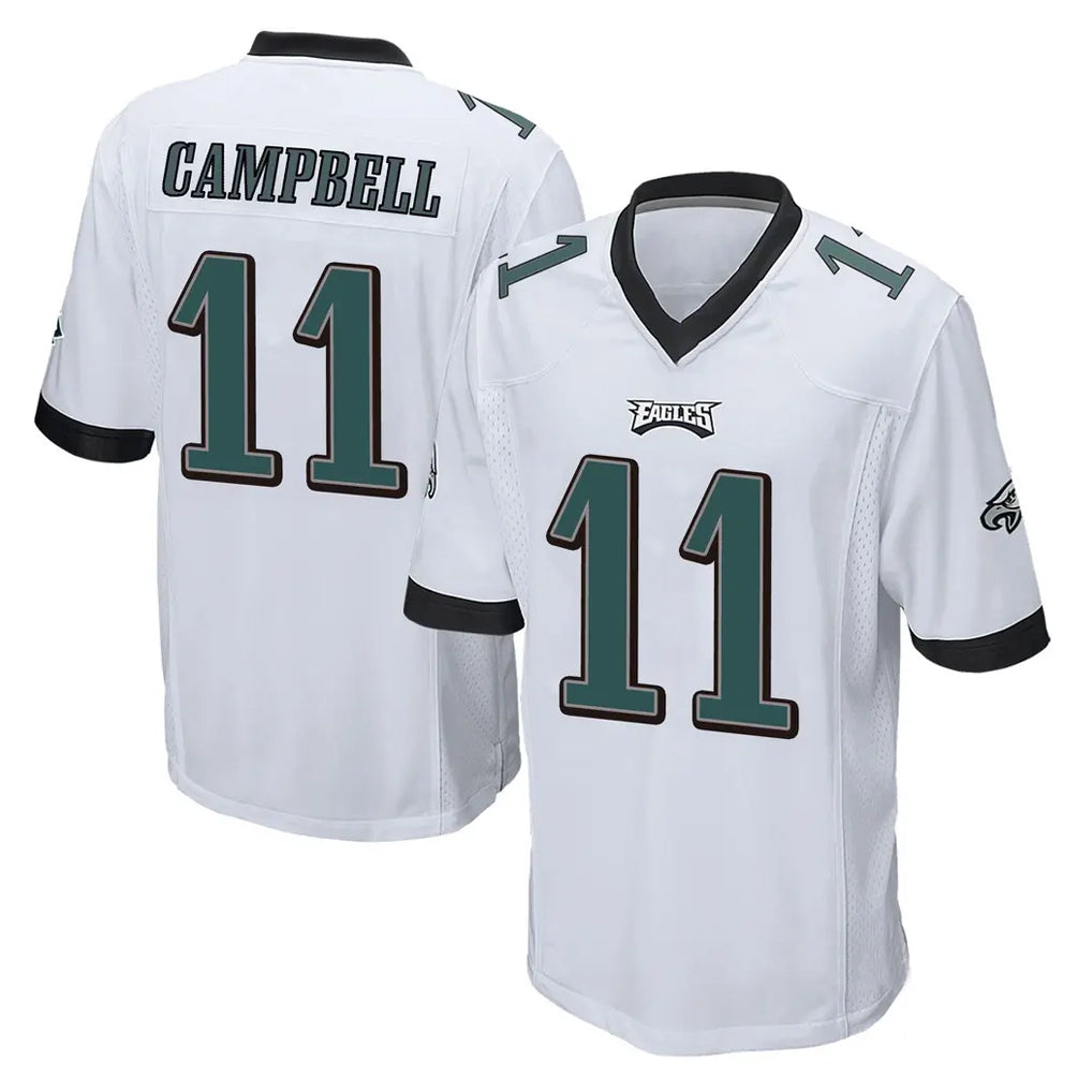P.Eagles #11 Jihaad Campbell Player White Home Game Ndoa Stitched Jerseys