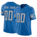 Custom D.Lions Blue Vapor F.U.S.E. Limited Home Game Any Name & Numbers Ndoa Stitched Jerseys