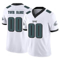 Custom P.Eagles White Limited Vapor F.U.S.E. Home Game Any Name & Numbers Ndoa Stitched Jerseys