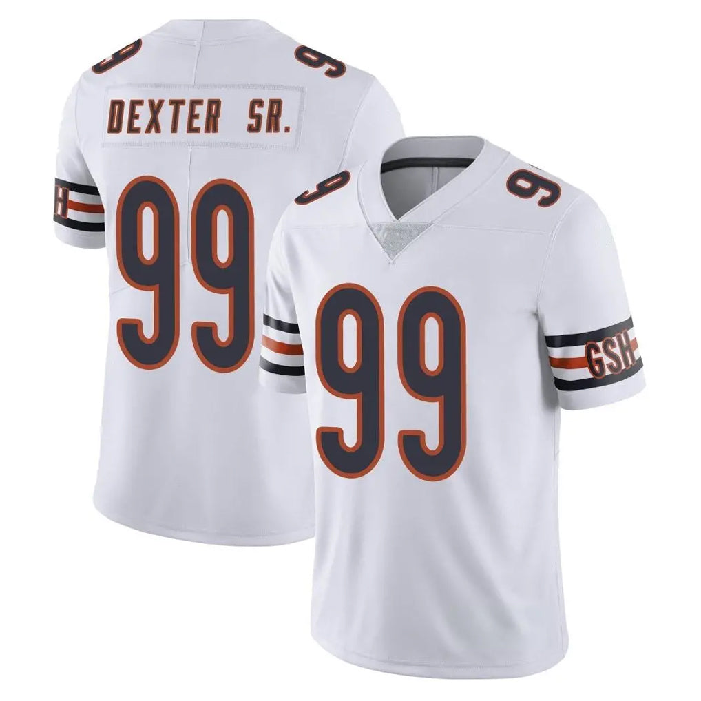 C.Bears #99 Gervon Dexter Sr. Player White Vapor Untouchable Limited Home Game Ndoa Stitched Jerseys