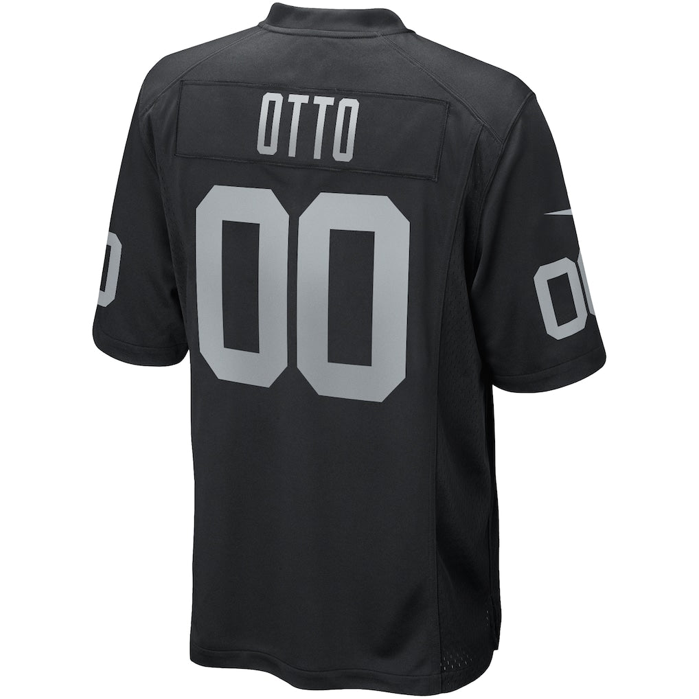 Ndoa LV.Raiders #0 Jim Otto Black Game Retired Player Jersey