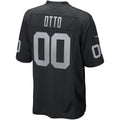 Ndoa LV.Raiders #0 Jim Otto Black Game Retired Player Jersey