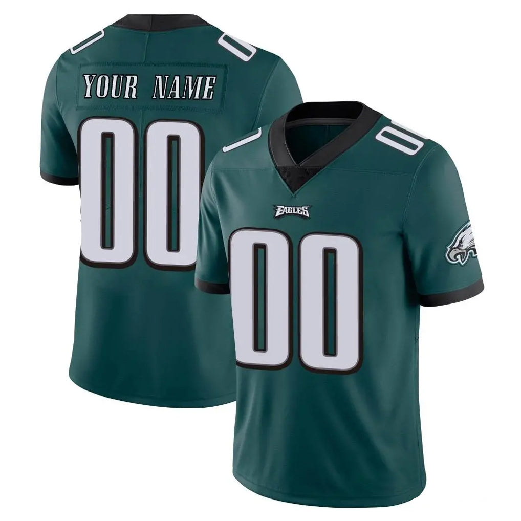 Custom P.Eagles Team Color Green Vapor Untouchable Home Game Any Name & Numbers Ndoa Stitched Jerseys