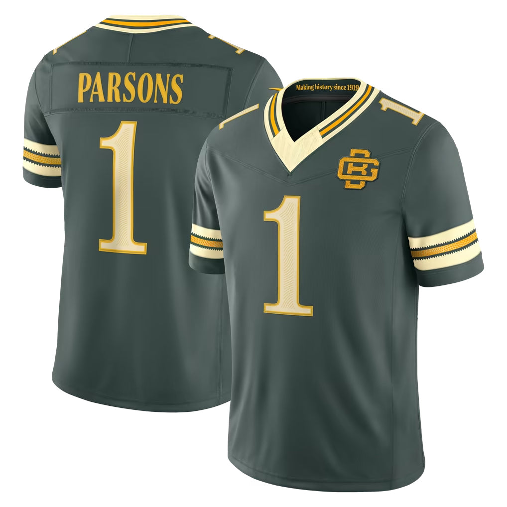 GB.Packers #1 Micah Parsons Player Green Limited 2026 Rivalries Collection Home Game Edoa Stitched Jerseys