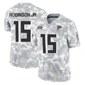 A.Falcons #15 Brian Robinson Player Camo Salute to Service Limited Ndoa Stitched Jerseys