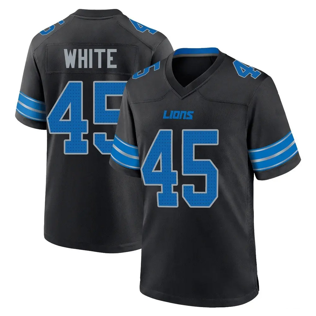 D.Lions #45 Devin White Player Black Alternate Home Game Ndoa Stitched Jerseys