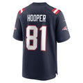 Ndoa NE.Patriots #81 Austin Hooper Navy Game Jersey