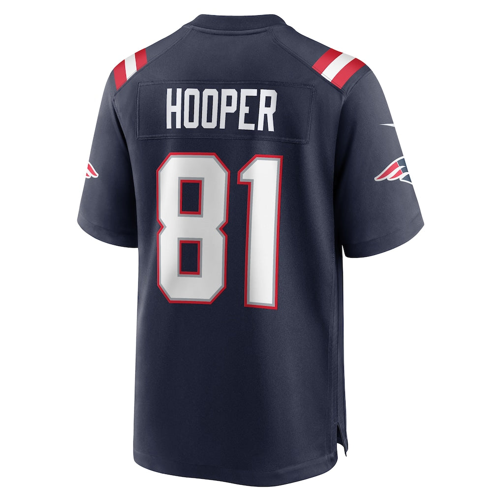 Ndoa NE.Patriots #81 Austin Hooper Navy Game Jersey