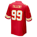 Ndoa KC.Chiefs #99 Jerry Tillery Red Team Game Jersey