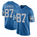 D.Lions #87 Sam LaPorta Player Blue Vapor Untouchable Throwback Game Ndoa Stitched Jerseys