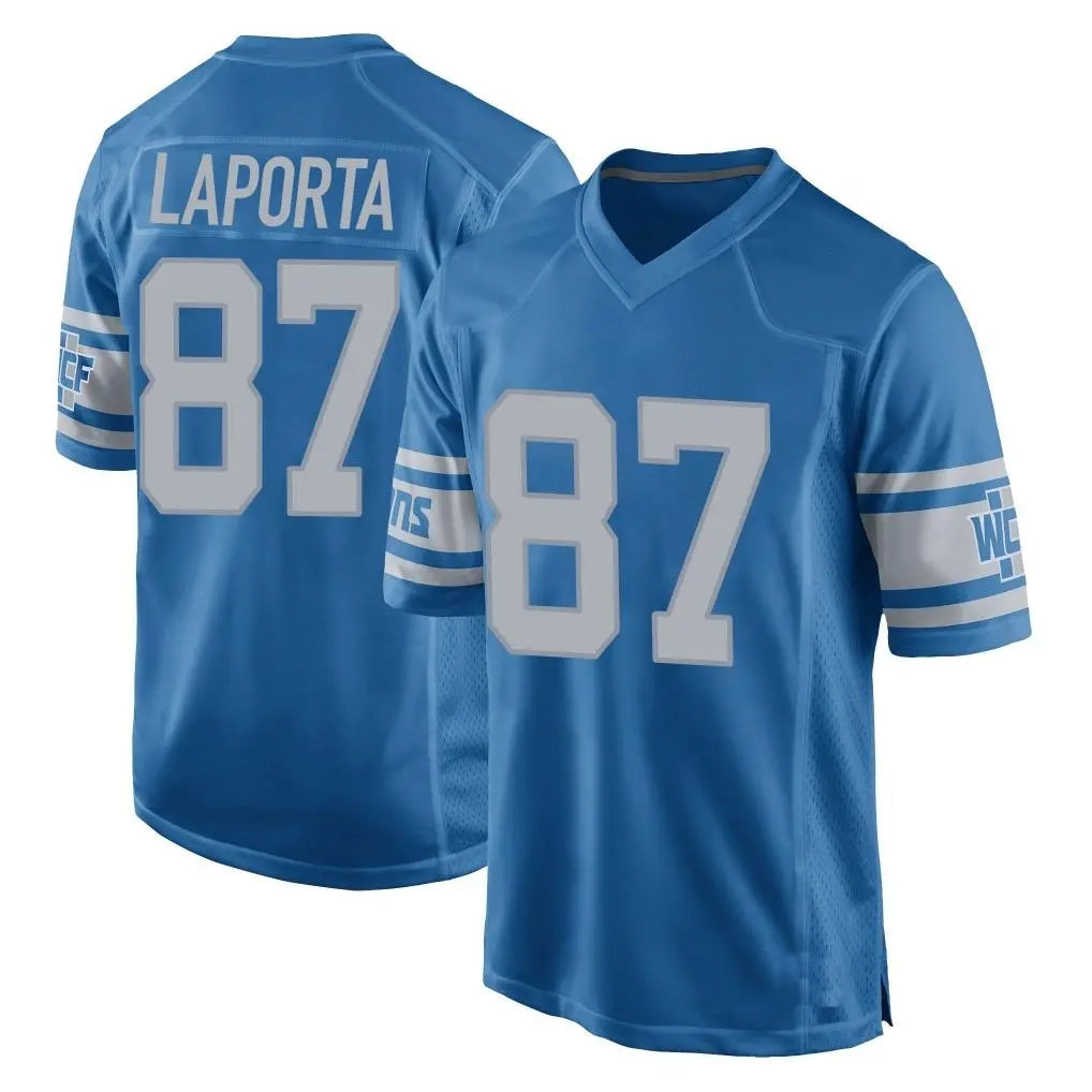 D.Lions #87 Sam LaPorta Player Blue Vapor Untouchable Throwback Game Ndoa Stitched Jerseys