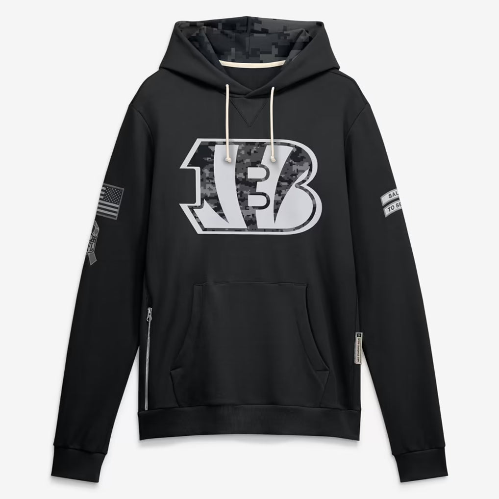 C.Bengals 2026 Black Logo Pullover Hoodies Limited Game Ndoa Stitched Jerseys
