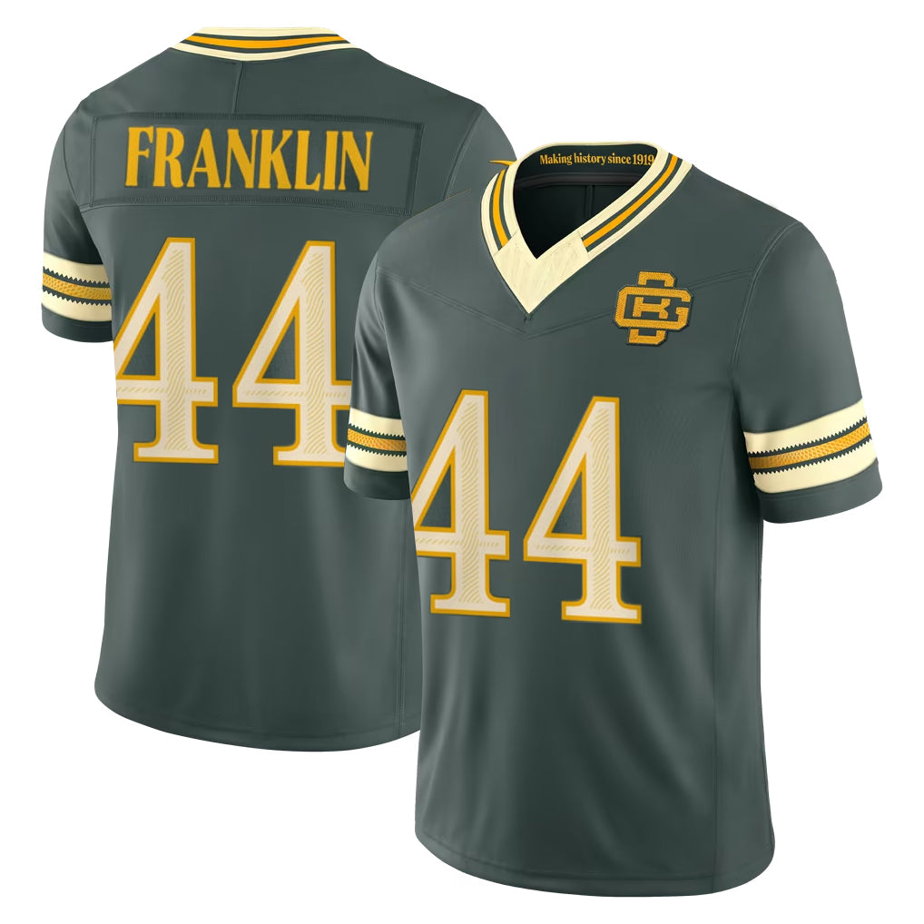 GB.Packers #44 Zaire Franklin Player Green Limited 2026 Rivalries Collection Home Game Edoa Stitched Jerseys