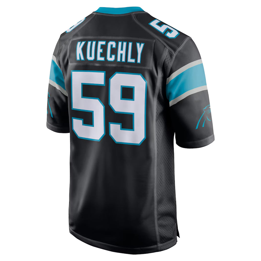 C.Panthers #59 Luke Kuechly Player Black Game Ndoa Stitched Jerseys