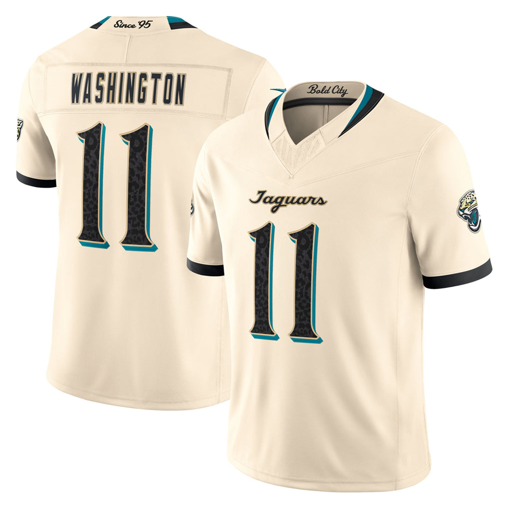 J.Jaguars #11 Parker Washington Player Natural Limited 2026 Rivalries Collection Game Ndoa Stitched Jerseys