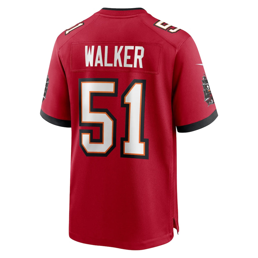 Ndoa TB.Buccaneers #51 David Walker Red Team Game Jersey