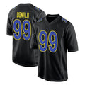 LA.Rams #99 Aaron Donald Player Black Fashion Limited Home Game Ndoa Stitched Jerseys
