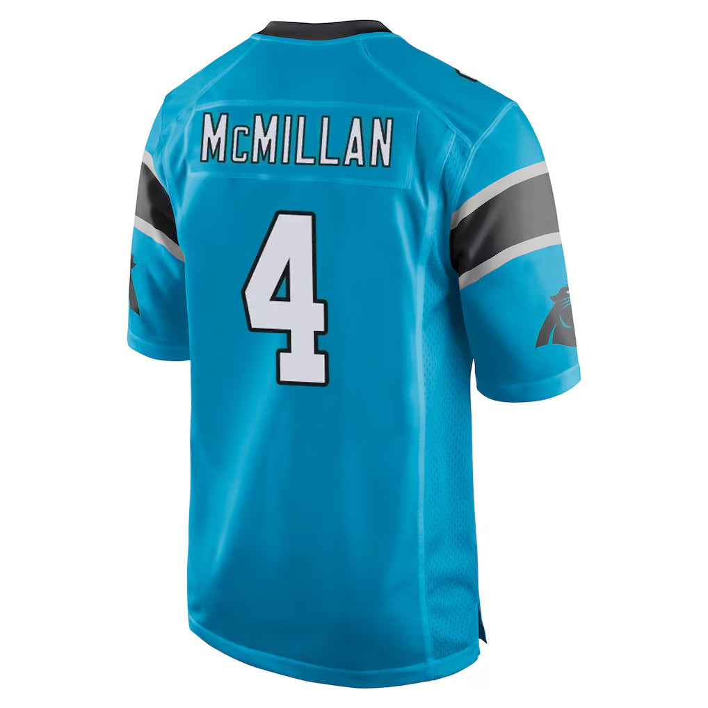 C.Panthers #4 Tetairoa McMillan Player Blue Game Ndoa Stitched Jerseys