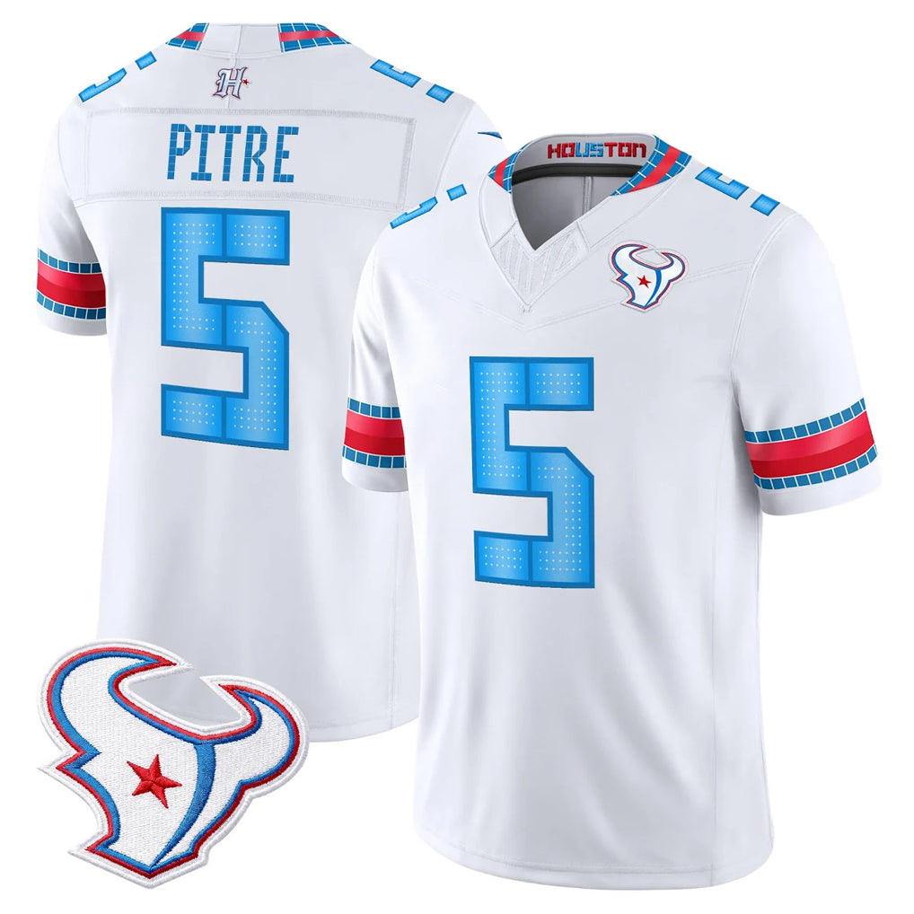 H.Texans #5 Jalen Pitre Player Whtie 2026 Rivalries Vapor Home Game Ndoa Stitched jerseys