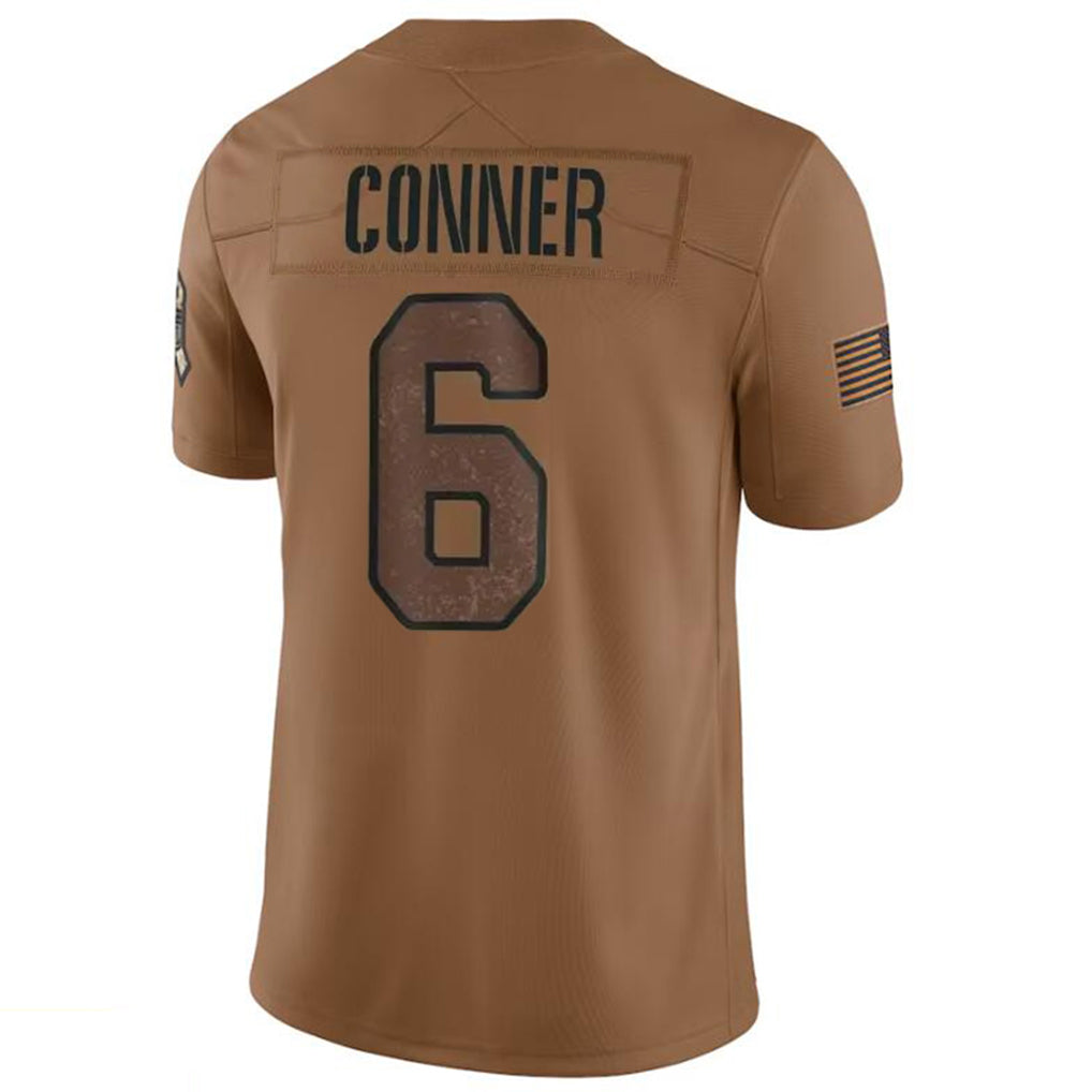 A.Cardinals #6 James Conner Player Brown Limited Salute To Service Game Ndoa Stitched Jerseys