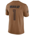 A.Cardinals #1 Kyler Murray Player Brown Limited Salute To Service Game Ndoa Stitched Jerseys