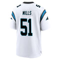 C.Panthers #51 Sam Mills Player White Home Game Ndoa Stitched Jerseys
