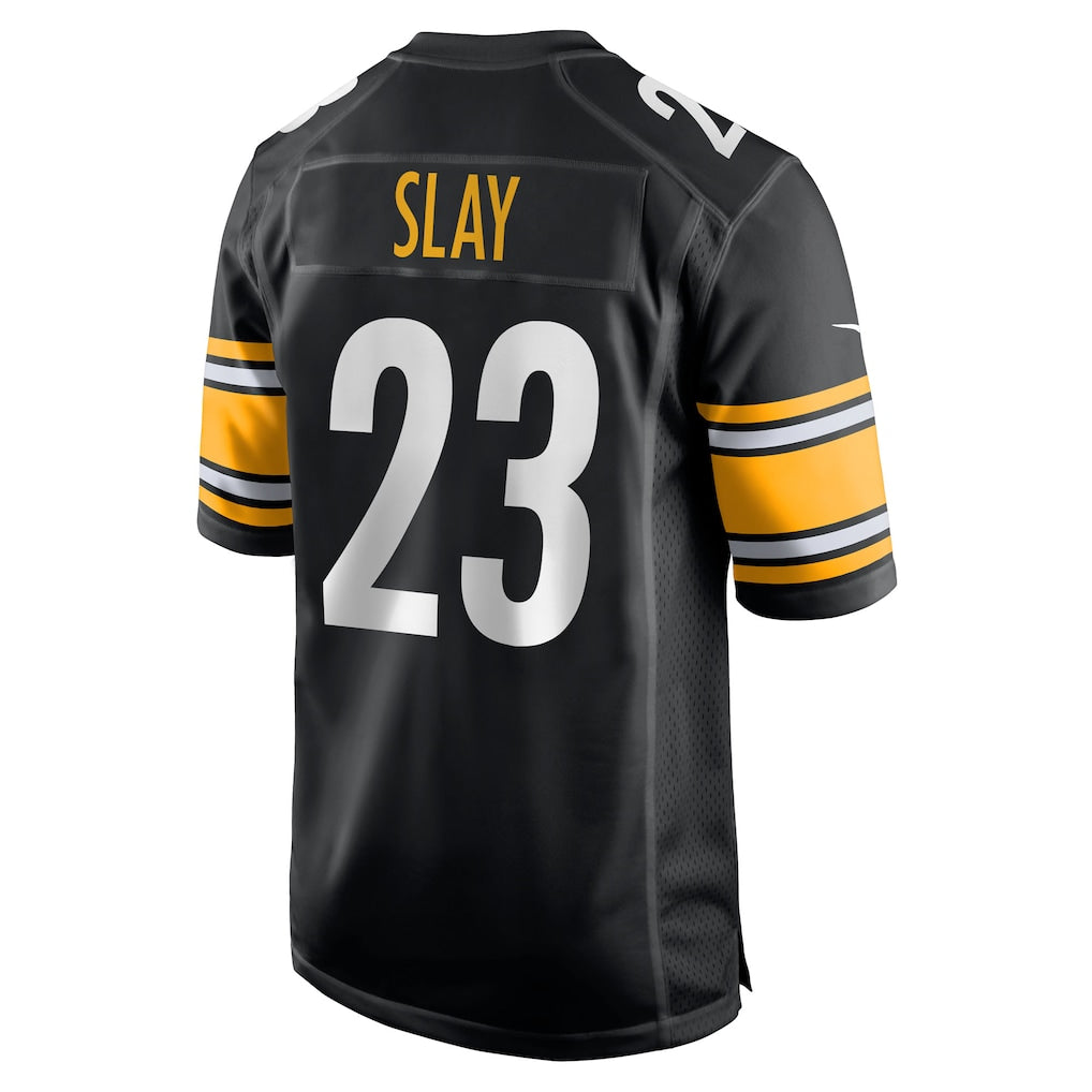 Ndoa P.Steelers #23 Darius Slay Black Team Game Jersey