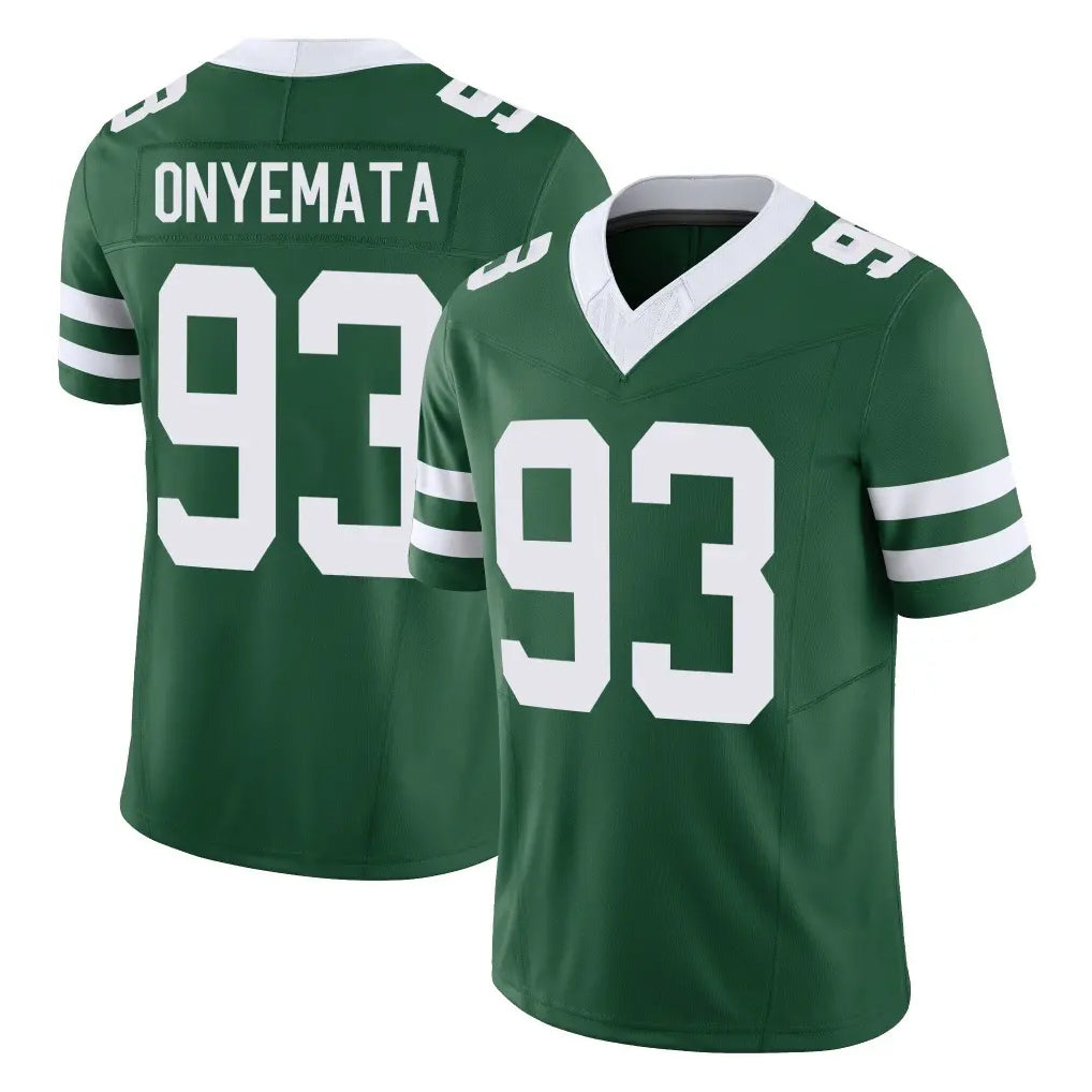 NY.Jets #93 David Onyemata Player Green Legacy Limited Vapor F.U.S.E. Home Game Ndoa Stitched Jerseys